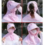 Antivirus hat Sunscreen, clear girl, prevent sunlight, hat, UV protection, face, mouth mask, saliva, virus drops, summer work, comfortable to work, hat