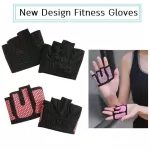 Fitness gloves, non -slip, half palm design, Half Palm Design Fitness Gloves