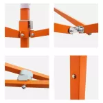 Luckyfriend, 2x2 meters folded tent, special thick, orange, orange + thick canvas 800D, white tent, folding tent for sale in flea market