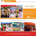 Luckyfriend, 2x2 meters folded tent, special thick, orange, orange + thick canvas 800D, white tent, folding tent for sale in flea market