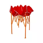 Luckyfriend, 2x2 meters folded tent, special thick, orange, orange + thick canvas 800D, white tent, folding tent for sale in flea market