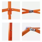 LuckyFriend, 3x3 meters folding tent, special thick, orange + 800D thick canvas with 8 colors, folding tent, folded tent, flea market