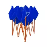 LuckyFriend, 3x3 meters folding tent, special thick, orange + 800D thick canvas with 8 colors, folding tent, folded tent, flea market