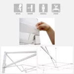 LuckyFriend, 3x3 meters folding tent, special thick, white + 800D thick canvas, 8 colors, folding tent, folded tent, flea market