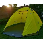 Kor Karo K2 FootPrint, a straight tent foundation, with a delivery area immediately.