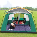 Tent camping Two rooms and one living room Must be built by yourself Tent sleeping 8_12