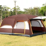 Tent camping Two rooms and one living room Must be built by yourself Tent sleeping 8_12
