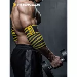 Welstore Fittergear Bundle Elbow Sleeve Knee Wraps, knee strap and elbow Protect the knees and elbows while exercising.