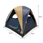3 dome tent, 2 doors 2 windows+Fly Sheet Code 311257