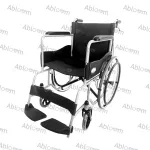 Wheelchair wheelchair, rolled steel patients with hand brakes - wire wheels