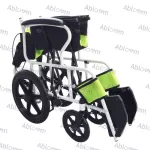 Patient wheelchair Lightweight, folded back, small wheel, Deluxe Lightweight Foldable Steel Wheelchair