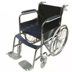 Patient wheelchair Chrome plated steel with WC-24B standard hand brakes