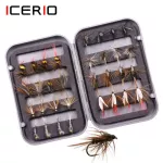 ICERIO 32 pieces/Fly Fishing Assorted Flies Kit Nymph Flies Flies Flies Fishing Fly Lure