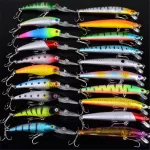 New MINNOW mixed 20 pieces/set Fly Fishing Lure. Real artificial Hard victim set. Wobbler.