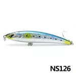 Noby new laser-Sinking Pencil Big Surface Lure Thru-wire-Construction 3x-Strength Hook for Tuna GT Seafish