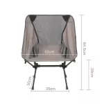 Portable Ultralight folding the moon chair with 120 kg bags, aluminum waterproof fabric, outdoor chair
