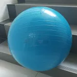 ?เเถมฟรีที่สูบลม?ลูกบอลโยคะ ลูกบอลออกกำลังกาย สีฟ้า ขนาด 45 ซม. Yoga Ball Fitness Ball 45 cm.