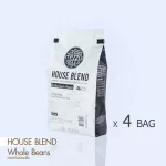 Mezzo  เมล็ดกาแฟ คั่ว 4 ถุง Roasted Coffee Beans , House Blend 4 bag