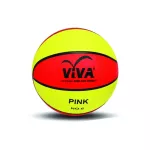 VIVA บาสเกตบอลยางฝึกซ้อม รุ่น PINK เบอร์ 6 สีชมพู/เหลือง