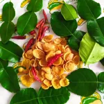 Scripts Corn Tumyum Tom Yum Kaffir Leader, Dried Chili, Mae Luan, Crispy, Delicious