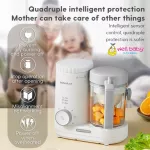 4 in 1 baby food machine, steamed boiled boiled Boboduck ™ model F9005 [Thai insurance]