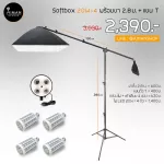 Softbox 20Wx4 with legs 2.8 m + T arm