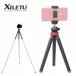 XILETU XS-110 ที่มีน้ำหนักเบาขนาดเล็กสแตนเลสโต๊ะขาตั้งกล้องสำหรับการเดินทางภูเขาปีนเขากล้อง Mirrorless Smartphoto 1050mm
