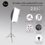 Softbox 45W x 4 lights with 2.1 m light stand