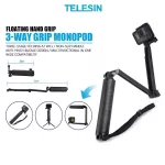 TELESIN Selfie, GP-MFW-300 for GOPRO, 3-Way, waterproof+camera stand Slippery with wristbands