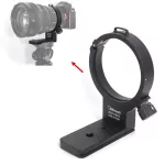 Ishoot CNC Matchined Metal Lens Collar Tripod Mount Ring Support Bracket Bracket for Sony 28-135mm f/4 G OSS Lens with As Standard Quick Relese Plate