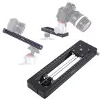 Ishoot Macro Focusing Rail Slider For Camera Milc ， Tripod Ballhead and Phone, Portable Damping Video Stabilizer Track for Macro Photography and Video
