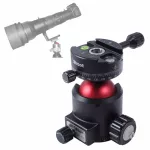 iShoot Panoramic Ball Head with Panorama Clamp & Base Low Center of Gravity High Locking Force for Arca Fit Camera Quick Release Plate