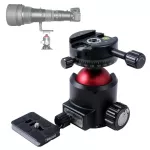 Ishoot Original Panoramic Ball Head + Camera Quick Release Plate with Panorama Clamp & Base Low Center of Gravity High Locking Force