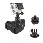 1/4 '' Hot Shoe Adaptor + Tripod Mount for Gopro Action Camera connects the Gop Pro camera with DSRL.