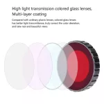 PULUZ Diving Lens Red Filters ฟิลเตอร์แดง สำหรับ OSMO ACTION