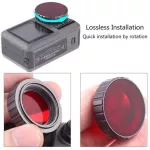 PULUZ Diving Lens Red Filters ฟิลเตอร์แดง สำหรับ OSMO ACTION