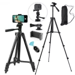 Camera stand, supporting mobile phone shooting with Bluetooth for GoPro iPhone, Samsung Xiaomi, Huawei, three -legged portable device