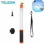 TELESIN โปร่งใสมือถือดำน้ำ Selfie Stick Floaty Monopod สำหรับ GoPro Hero 8 7 6 5 สำหรับ XiaoYI Osmo Action Insta360
