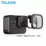 TELESIN 4 แพ็ค ND8 ND16 ND32 CPL ชุดกรองแม่เหล็กตัวป้องกันเลนส์ ND CPL Filter สำหรับ Gopro Hero 8 กล้องเลนส์อุปกรณ์เสริม