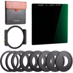 K & F SN25T1 ND1000 Square filter 100x100 mm+ metal wearing+ 8 -piece adapter ring for DSLR