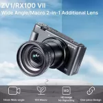 Ulanzi WL-1 Sony ZV1 Lens 18MM Wide Angle Lens + 10X HD Macro Lens เลนส์ขยายมุมกว้าง เลนส์ไวด์ และ เลนส์มาโคร ขยาย 10 เท่า สำหรับกล้องโซนี่ ZV-1