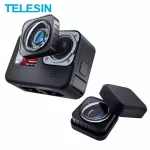 Telesin Max Lens Mod for Gopro Hero9 Ultra-Wide Angle 155˚ Additional lenses for GoPro9 can shoot wider angles. And shaking better. Max Lens Mod helps.