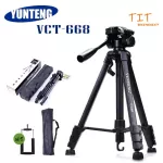 ของแท้100%และค่าส่งฟรี YUNTENG VCT-668 ขาตั้งกล้อง ขาตั้งมือถือ 3ขา tripod for camera DV Professional Photographic equipment Gimbal Head new
