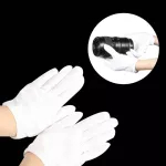 1 คู่ถ่ายภาพถุงมือสีขาวป้องกันลายนิ้วมือสำหรับถ่ายภาพสินค้าอุปกรณ์สตูดิโอถ่ายภาพ