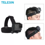 Telesin head strap for GoPro Hero 8 7 6 5 3 2 SJCAM DJI OSMO Action Belt Strip Headband Action Sports Camera