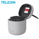 TELESIN ALLIN BOX Muti Functional Charger & Storage Case เครื่องอ่านการ์ด SD สำหรับ Canon 5D Mark II III EOS 6D 7D 80D สำหรับแบตเตอรี่ LPE6