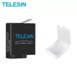 TELESIN แบตเตอรี่ + ที่เก็บกระเป๋าสำหรับ GoPro Hero 8 7 Hero 6 Hero 5 เปลี่ยนแบตเตอรี่ 3.85V 1220mAh แบตเตอรี่อุปกรณ์เสริม