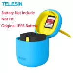Telesin Allin Box Muti Functional LPE6 Battery Charger & SD Card Reader Storage Case for Canon EOS 5D Mark III III 6D 7D 80D