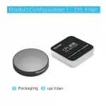 Telesin ND8 ND16 ND32 CPL. Aluminum frame filter for Insta360 One R Leica Action Camera ND CPL.
