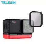 TELESIN 4 แพ็ค ND8 ND16 ND32 ชุดฟิลเตอร์ CPL ฝาครอบเลนส์ป้องกัน ND CPL ฟิลเตอร์สำหรับ Insta360 ONR R 4K กล้องเลนส์อุปกรณ์เสริม
